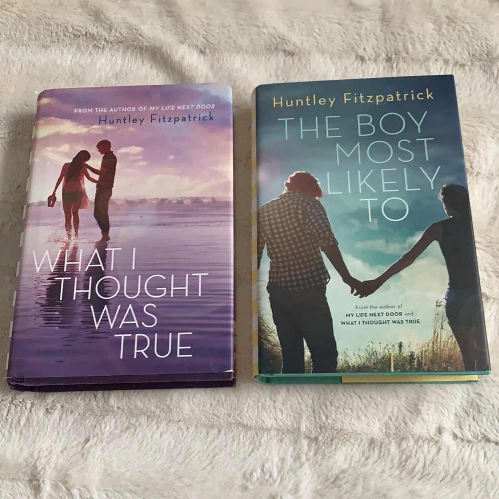 Huntley Fitzpatrick hardcover books what I thought was true, the boy most likely